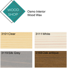 Load image into Gallery viewer, Bed Frame Finishes, Osmo Low VOC Finish. White, Clear, Silk Grey and Oak Antique