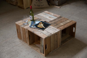 Wooden Crate Table Vancouver B.C. Wood Shop Workers Co-op